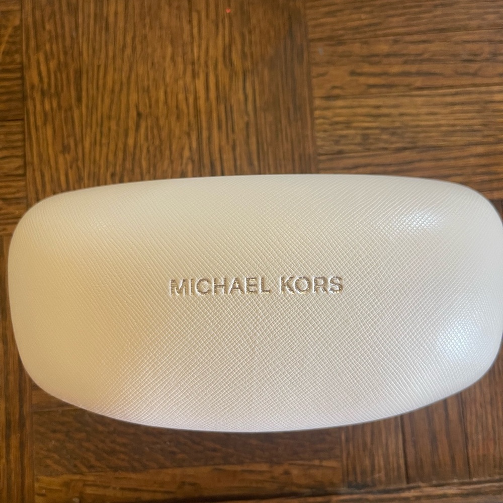 Michael Kors Cream Eyeglass Case